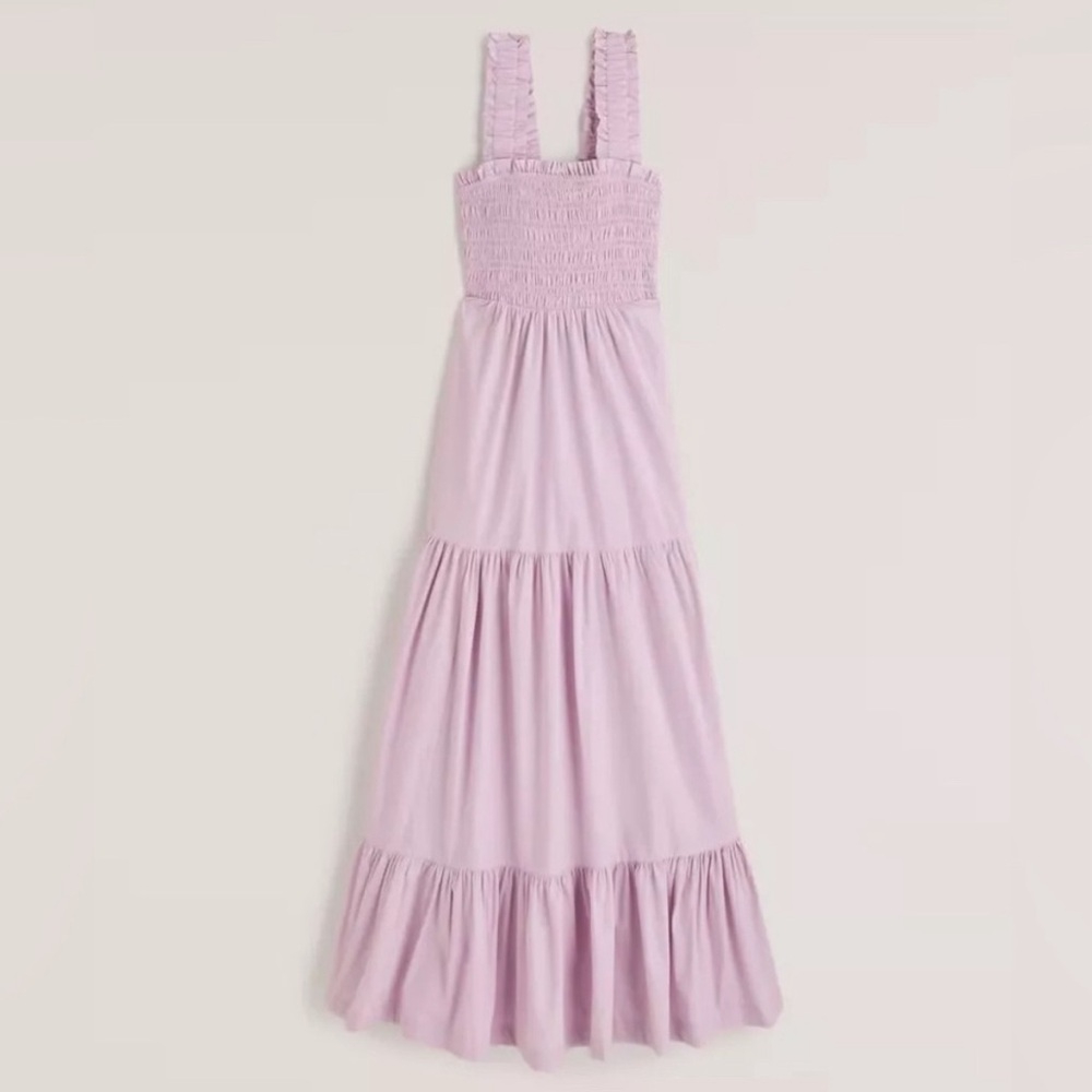Abercrombie & Fitch Purple Maxi Sundress Sleeveless Square Neck